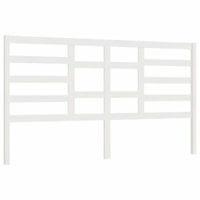 VidaXL Tête de lit Blanc 186x4x104 cm Bois massif de pin 3 VidaXL Tête de lit Blanc 186x4x104 cm Bois massif de pin