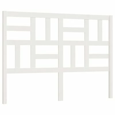 VidaXL Tête de lit Blanc 156x4x104 cm Bois massif de pin 3 VidaXL Tête de lit Blanc 156x4x104 cm Bois massif de pin