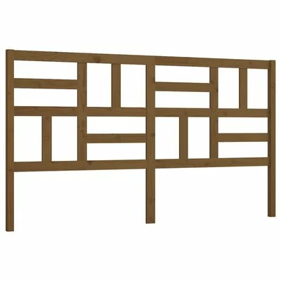 VidaXL Tête de lit Marron miel 186x4x104 cm Bois massif de pin 3 VidaXL Tête de lit Marron miel 186x4x104 cm Bois massif de pin