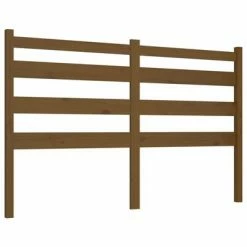 VidaXL Tête de lit Marron miel 146x4x100 cm Bois massif de pin