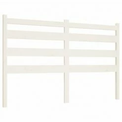 VidaXL Tête de lit Blanc 156x4x100 cm Bois massif de pin
