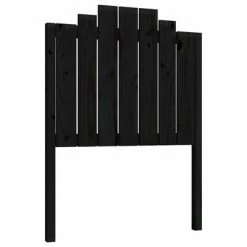 VidaXL Tête de lit Noir 81x4x110 cm Bois massif de pin