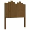 VidaXL Tête de lit Marron miel 96x4x110 cm Bois massif de pin -Têtes et pieds de lit Soldes image 2 818453