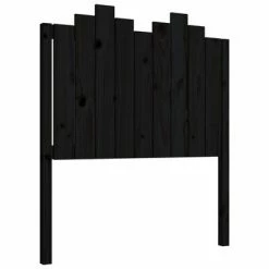 VidaXL Tête de lit Noir 96x4x110 cm Bois massif de pin