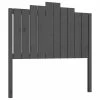 VidaXL Tête de lit Gris 106x4x110 cm Bois massif de pin -Têtes et pieds de lit Soldes image 2 818457