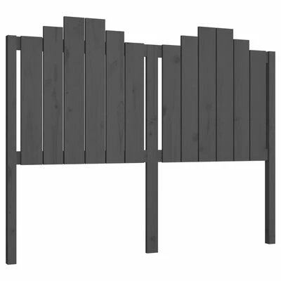 VidaXL Tête de lit Gris 141x4x110 cm Bois massif de pin 3 VidaXL Tête de lit Gris 141x4x110 cm Bois massif de pin