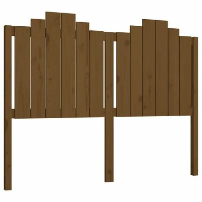 VidaXL Tête de lit Marron miel 141x4x110 cm Bois massif de pin 3 VidaXL Tête de lit Marron miel 141x4x110 cm Bois massif de pin