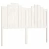 VidaXL Tête de lit Blanc 146x4x110 cm Bois massif de pin -Têtes et pieds de lit Soldes image 2 818471