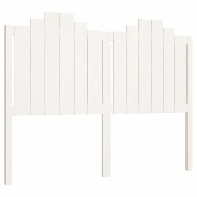 VidaXL Tête de lit Blanc 146x4x110 cm Bois massif de pin 3 VidaXL Tête de lit Blanc 146x4x110 cm Bois massif de pin