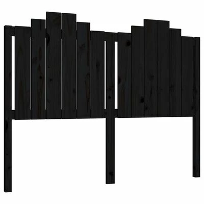 VidaXL Tête de lit Noir 146x4x110 cm Bois massif de pin 3 VidaXL Tête de lit Noir 146x4x110 cm Bois massif de pin