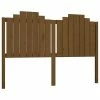 VidaXL Tête de lit Marron miel 156x4x110 cm Bois massif de pin -Têtes et pieds de lit Soldes image 2 818478