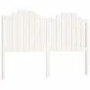 VidaXL Tête de lit Blanc 166x4x110 cm Bois massif de pin -Têtes et pieds de lit Soldes image 2 818481