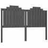 VidaXL Tête de lit Gris 166x4x110 cm Bois massif de pin -Têtes et pieds de lit Soldes image 2 818482