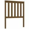 VidaXL Tête de lit Marron miel 81x6x101 cm Bois massif de pin -Têtes et pieds de lit Soldes image 2 818498