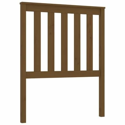 VidaXL Tête de lit Marron miel 81x6x101 cm Bois massif de pin 3 VidaXL Tête de lit Marron miel 81x6x101 cm Bois massif de pin