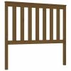 VidaXL Tête de lit Marron miel 106x6x101 cm Bois massif de pin -Têtes et pieds de lit Soldes image 2 818508