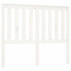 VidaXL Tête de lit Blanc 126x6x101 cm Bois massif de pin