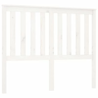 VidaXL Tête de lit Blanc 126x6x101 cm Bois massif de pin 3 VidaXL Tête de lit Blanc 126x6x101 cm Bois massif de pin
