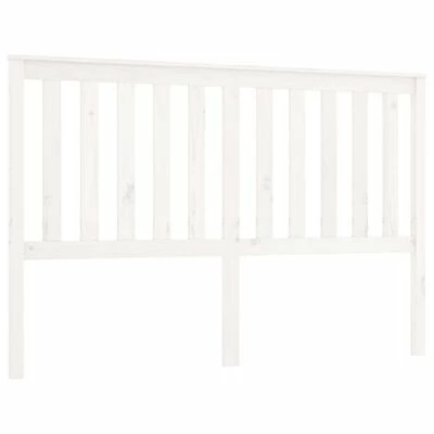 VidaXL Tête de lit Blanc 156x6x101 cm Bois massif de pin 3 VidaXL Tête de lit Blanc 156x6x101 cm Bois massif de pin