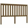 VidaXL Tête de lit Marron miel 166x6x101 cm Bois massif de pin -Têtes et pieds de lit Soldes image 2 818533