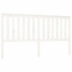 VidaXL Tête de lit Blanc 186x6x101 cm Bois massif de pin