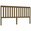 VidaXL Tête de lit Marron miel 186x6x101 cm Bois massif de pin -Têtes et pieds de lit Soldes image 2 818538