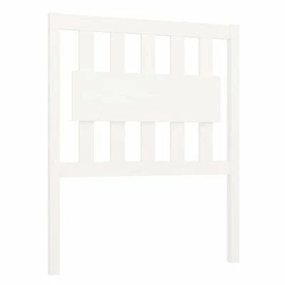 VidaXL Tête de lit Blanc 80,5x4x100 cm Bois massif de pin 3 VidaXL Tête de lit Blanc 80,5x4x100 cm Bois massif de pin