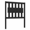 VidaXL Tête de lit Noir 80,5x4x100 cm Bois massif de pin -Têtes et pieds de lit Soldes image 2 818549