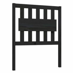 VidaXL Tête de lit Noir 80,5x4x100 cm Bois massif de pin