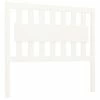 VidaXL Tête de lit Blanc 105,5x4x100 cm Bois massif de pin -Têtes et pieds de lit Soldes image 2 818556