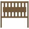 VidaXL Tête de lit Marron miel 105,5x4x100 cm Bois massif de pin -Têtes et pieds de lit Soldes image 2 818558