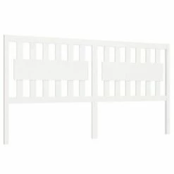 VidaXL Tête de lit Blanc 125,5x4x100 cm Bois massif de pin