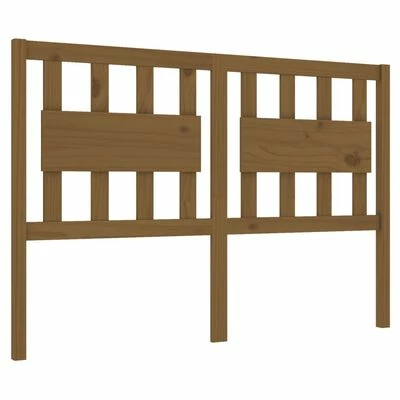 VidaXL Tête de lit Marron miel 140,5x4x100 cm Bois massif de pin 3 VidaXL Tête de lit Marron miel 140,5x4x100 cm Bois massif de pin