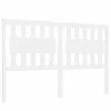 VidaXL Tête de lit Blanc 155,5x4x100 cm Bois massif de pin -Têtes et pieds de lit Soldes image 2 818576