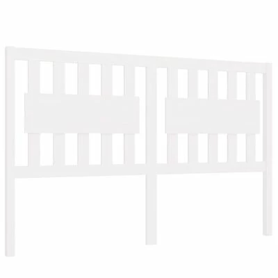 VidaXL Tête de lit Blanc 165,5x4x100 cm Bois massif de pin 3 VidaXL Tête de lit Blanc 165,5x4x100 cm Bois massif de pin