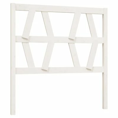VidaXL Tête de lit Blanc 81x4x100 cm Bois massif de pin 3 VidaXL Tête de lit Blanc 81x4x100 cm Bois massif de pin