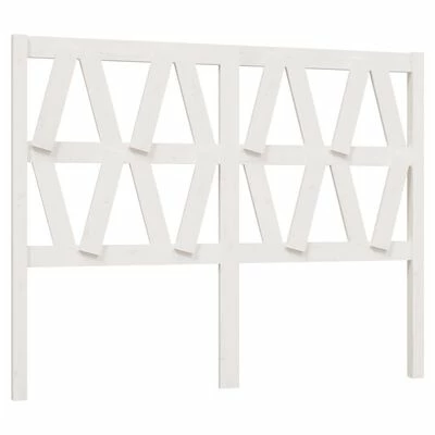 VidaXL Tête de lit Blanc 141x4x100 cm Bois massif de pin 3 VidaXL Tête de lit Blanc 141x4x100 cm Bois massif de pin