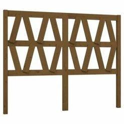 VidaXL Tête de lit Marron miel 156x4x100 cm Bois massif de pin