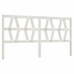 VidaXL Tête de lit Blanc 206x4x100 cm Bois massif de pin