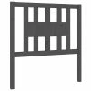 VidaXL Tête de lit Gris 81x4x100 cm Bois massif de pin -Têtes et pieds de lit Soldes image 2 818647