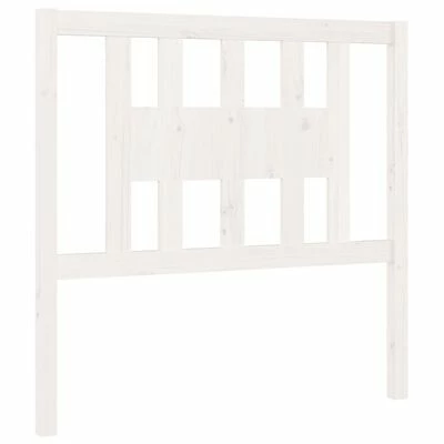 VidaXL Tête de lit Blanc 106x4x100 cm Bois massif de pin 3 VidaXL Tête de lit Blanc 106x4x100 cm Bois massif de pin