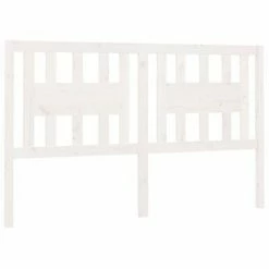 VidaXL Tête de lit Blanc 156x4x100 cm Bois massif de pin
