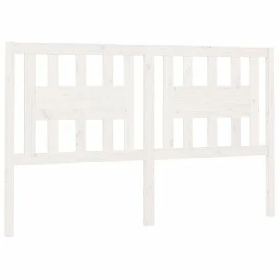 VidaXL Tête de lit Blanc 156x4x100 cm Bois massif de pin 3 VidaXL Tête de lit Blanc 156x4x100 cm Bois massif de pin