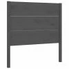 VidaXL Tête de lit Gris 81x4x100 cm Bois massif de pin -Têtes et pieds de lit Soldes image 2 818697