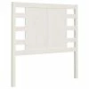 VidaXL Tête de lit Blanc 106x4x100 cm Bois massif de pin -Têtes et pieds de lit Soldes image 2 818756