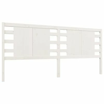 VidaXL Tête de lit Blanc 166x4x100 cm Bois massif de pin 3 VidaXL Tête de lit Blanc 166x4x100 cm Bois massif de pin
