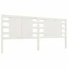 VidaXL Tête de lit Blanc 186x4x100 cm Bois massif de pin -Têtes et pieds de lit Soldes image 2 818786