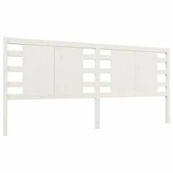 VidaXL Tête de lit Blanc 206x4x100 cm Bois massif de pin