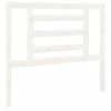 VidaXL Tête de lit Blanc 106x4x100 cm Bois massif de pin -Têtes et pieds de lit Soldes image 2 818806