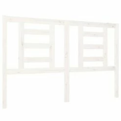 VidaXL Tête de lit Blanc 126x4x100 cm Bois massif de pin